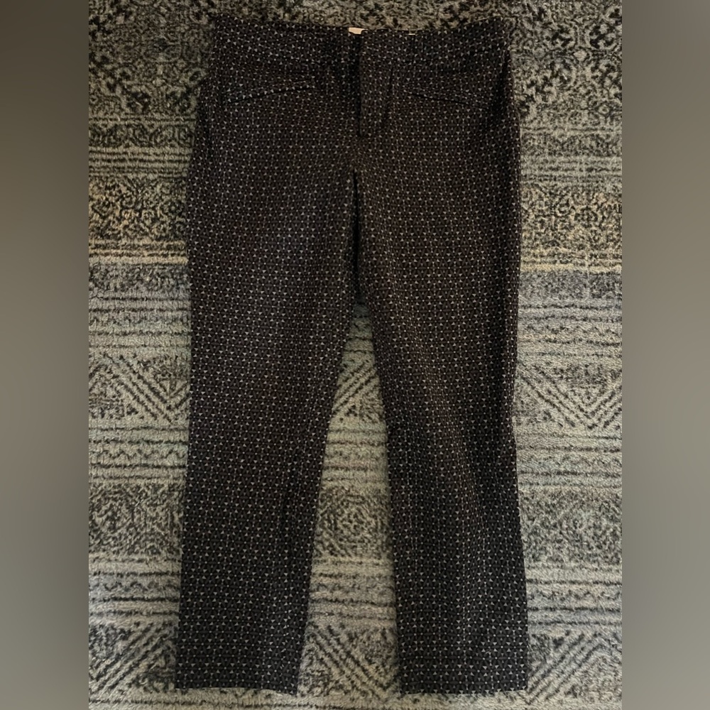 Gap Skinny Ankle Dress Pant Printed 25” Inseam Stretchy (These are the best!)